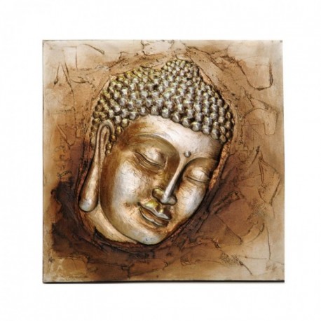 Hlava Buddha • obraz z profilu